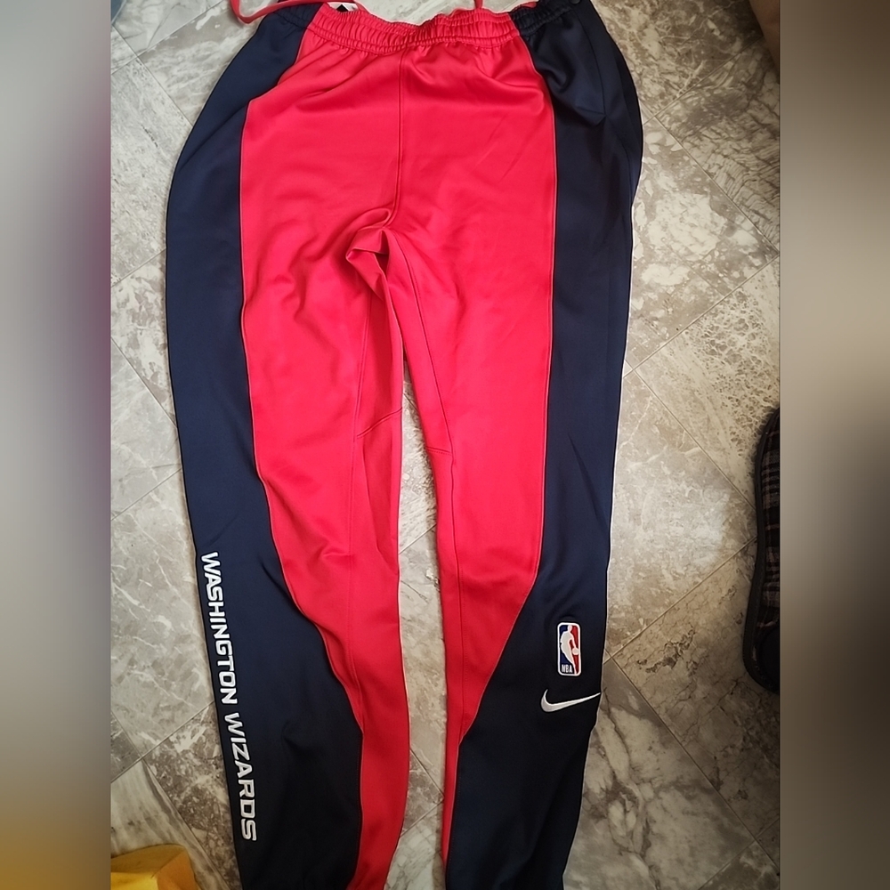 Nike NBA Washington Wizards Player Issued Red Breakaway Warmup Pants XL Tall